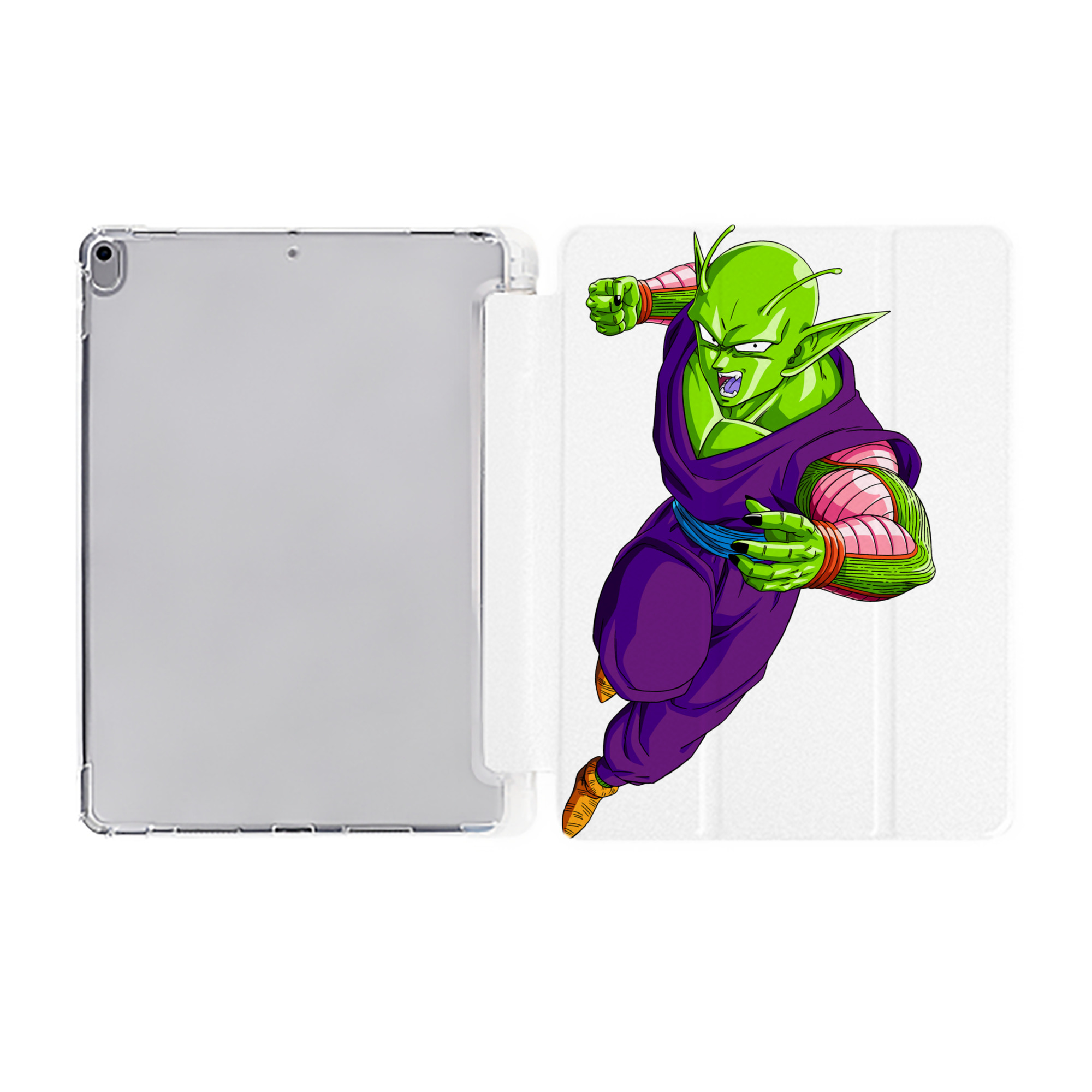 （画像用） ドラゴンボール ピッコロ DRAGON BALL Piccolo IPad ケース ペン収納付き 三つ折りスタンド PUレザー×シリコン 対応機種9.5/10.5/10.9インチ